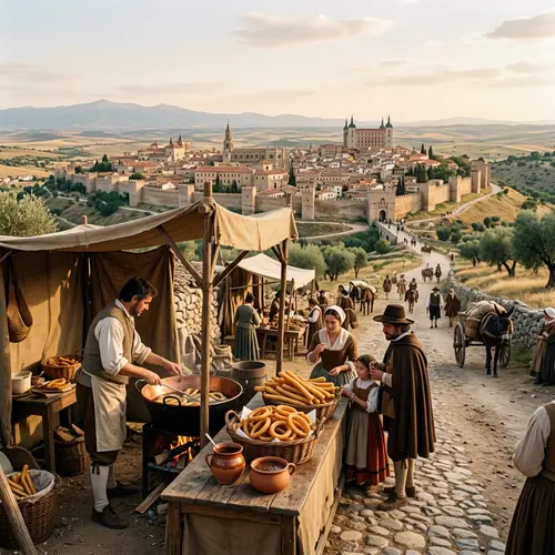 Madrid Landscape with Churros and Porras | Castille Fields