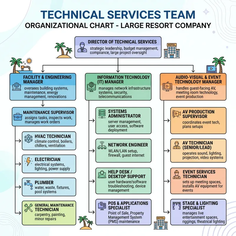 Organizational Chart for Safir Hotels Technical Services Team Organizational Chart for Safir Hotels Technical Services Team
