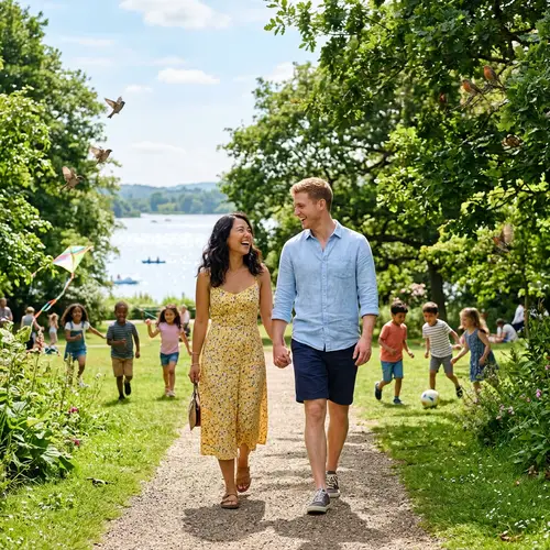 Jeena Tere Sang - Enjoying Time Together in a Lush Green Park