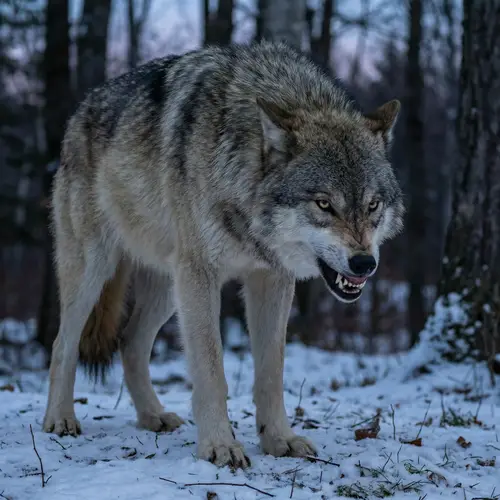 Angry Wolf Image - Fiery Picture of a Fierce Wolf