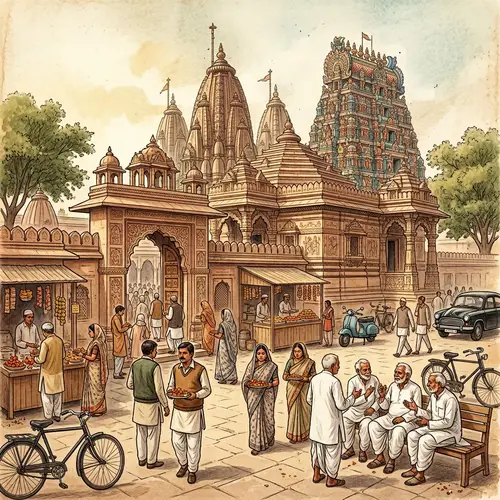 1980s Ram Mandir in Traditional Indian Architecture