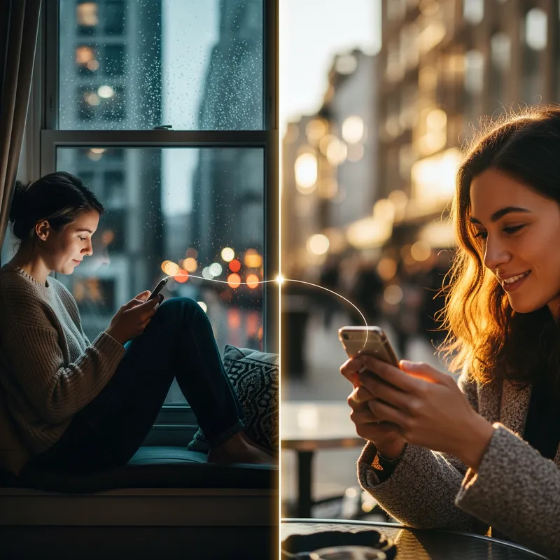 Romantic Long-Distance Relationship Art