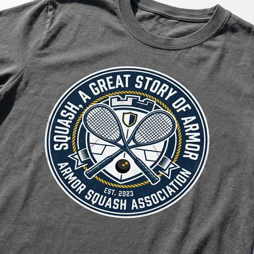 Squash Logo for T-Shirt Printing | Sports Association