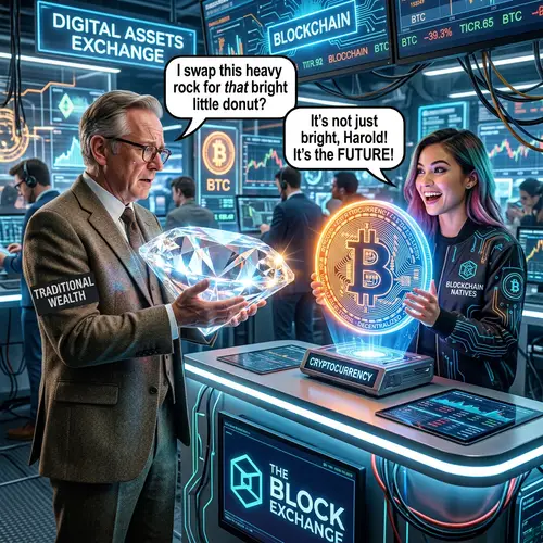 Diamond and Cryptocurrency Exchange Meme | Humorous Comparison