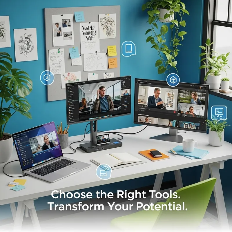 Inspiring Workspace with Advanced Connectivity Tools