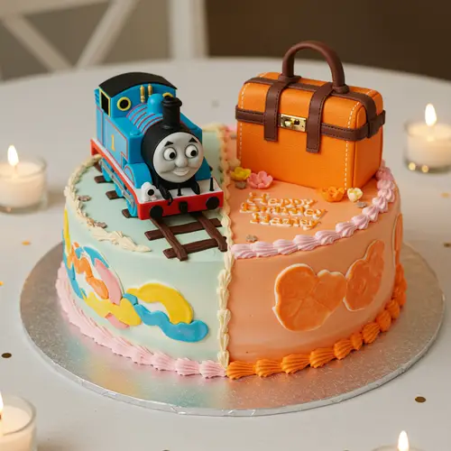 Unique Birthday Cake for Thomas & Hermes Fans