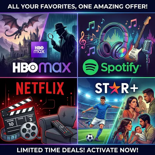 Digital Cover for HBO Max, Spotify, Netflix & Star+ Promotions