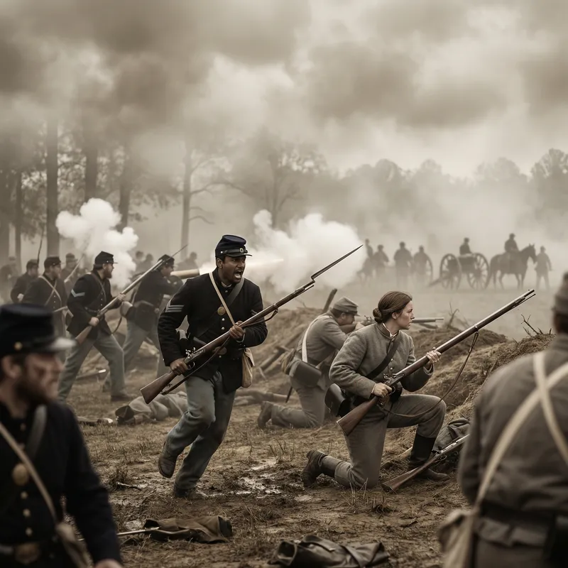 American Civil War Historical Scene American Civil War Historical Scene