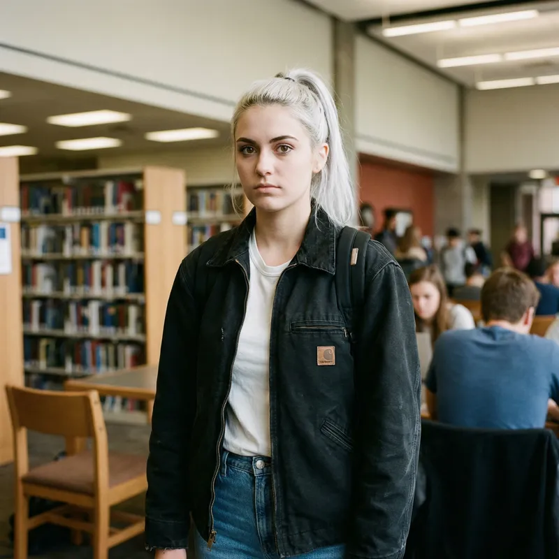 Realistic College Student Portrait