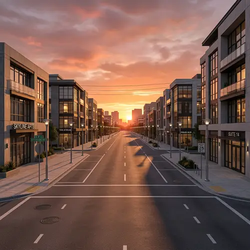 AI-Generated Hyper-Realistic Urban Street View Illustration