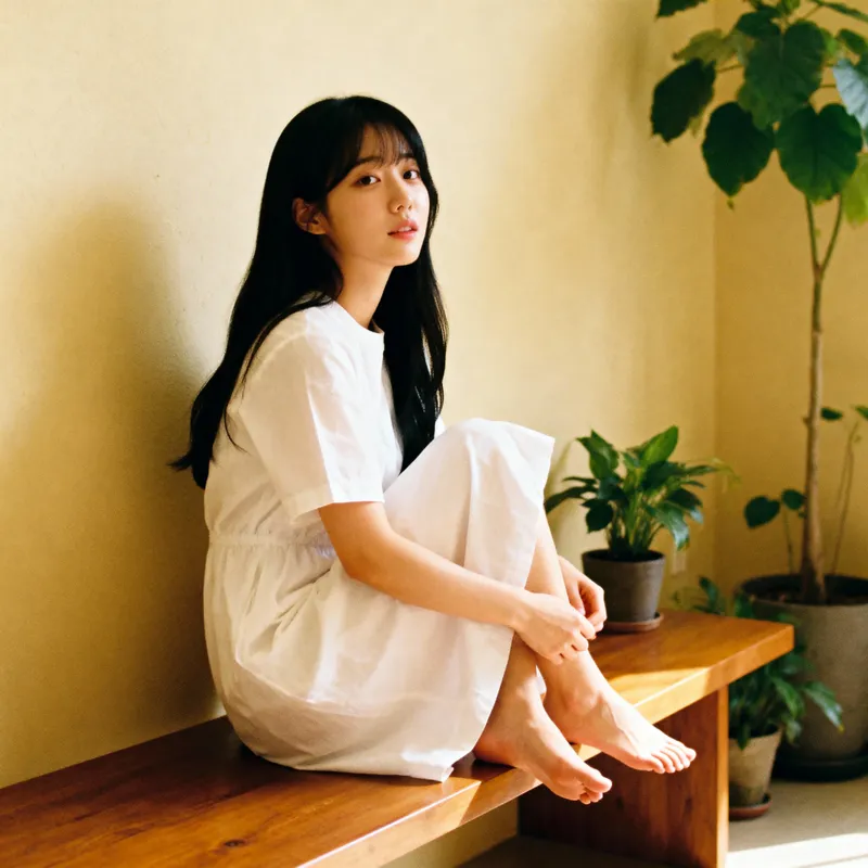 Korean Showing Feet: Unique Perspective