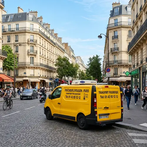 Yellow 2020 Renault Trafic Refrigerated Vehicle in Paris