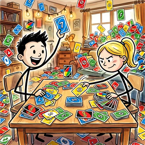 Exciting Uno Card Duel: Stickman Battle
