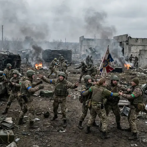 Surreal & Chaotic Battlefield: Internal Conflict Amid Armies