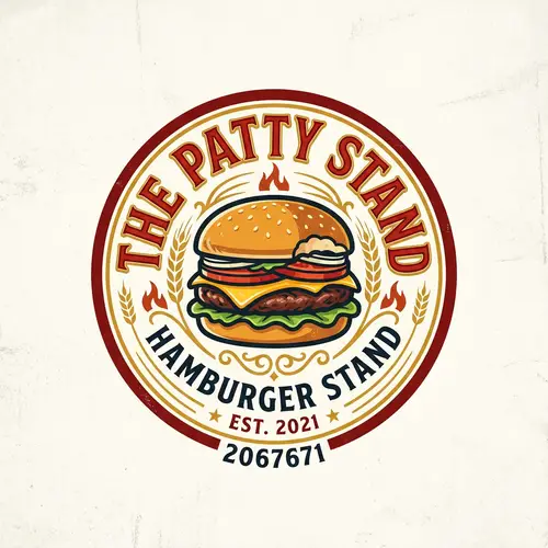 Hamburger Stand Logo Design | Custom Logos