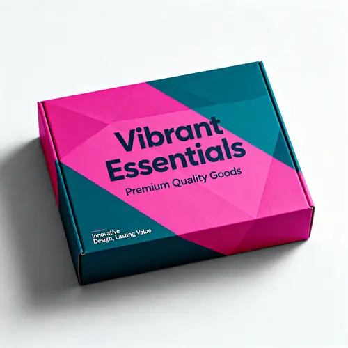 Modern Product Packaging Design with Bold Colors