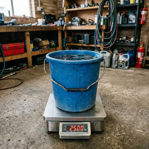Realistic Blue Water Bucket - 25kg Weight