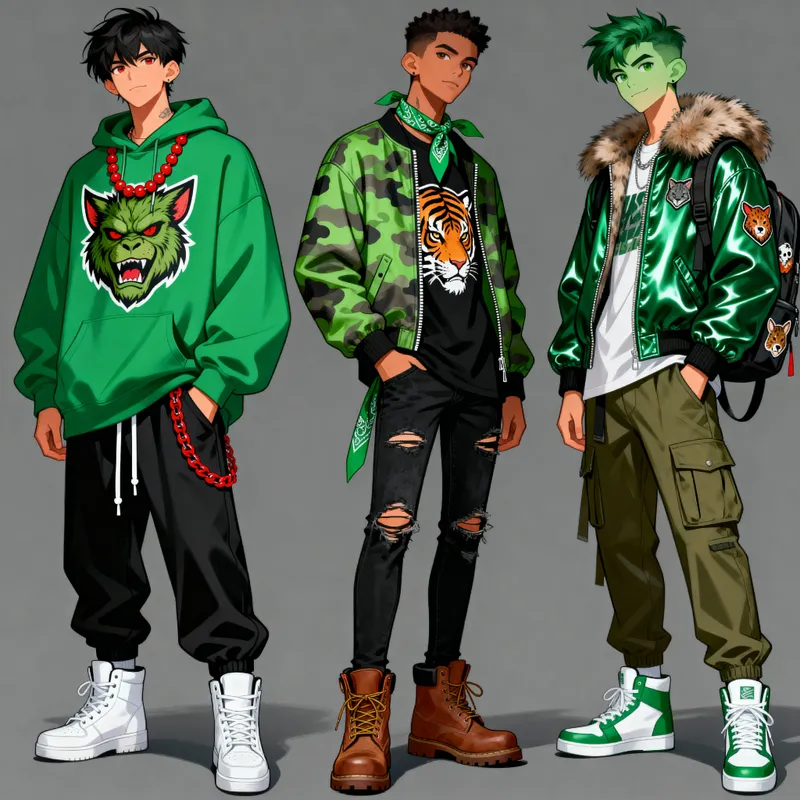 Beast Boy Inspired Streetwear Outfits