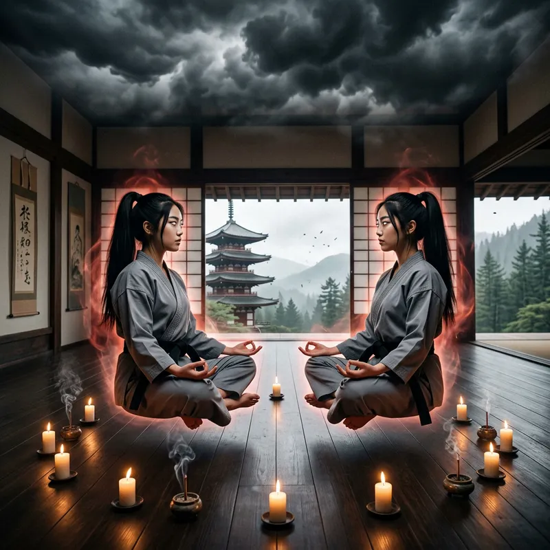 Empowered American Korean Women | Mystical Yoga Levitation