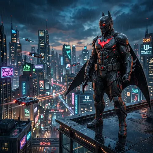 Stunning Future Batman With Realistic Features