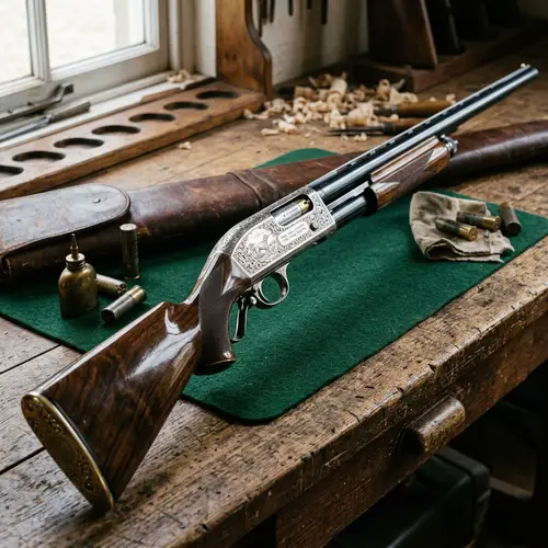 Detailed Pump-Action Shotgun | Rugged Reliability & Craftsmanship