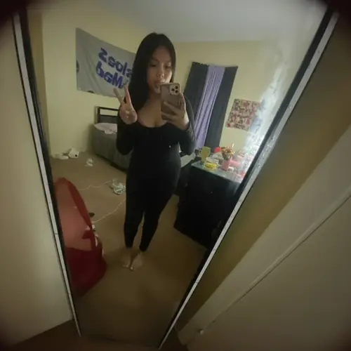 Playful Image of Her Sticking Her Tongue Out