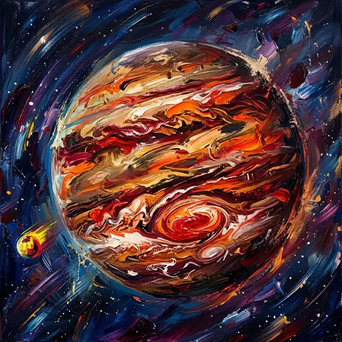 Dynamic Jupiter Art | Abstract Digital Painting