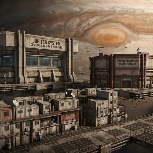 Institutional Vision on Jupiter: Affordable Living Spaces Amidst Grand Architecture