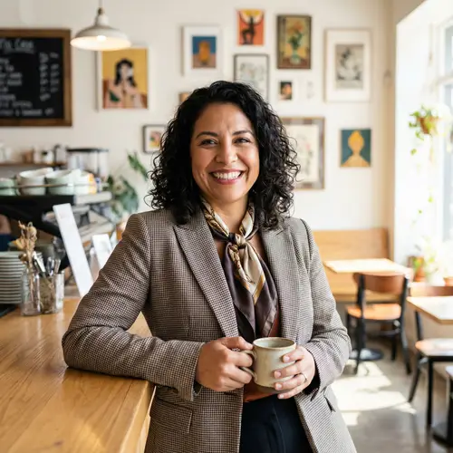 Radiant Hispanic Woman: Grace, Style & Confidence