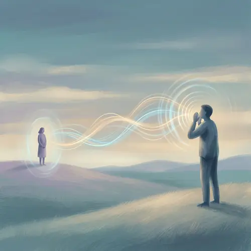 Artistic Representation of Communicative Sound Waves