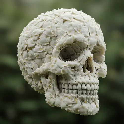 Skull Design with Fleur de Lys