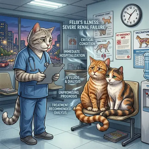 Whiskers and Ginger: Concern in the Waiting Room