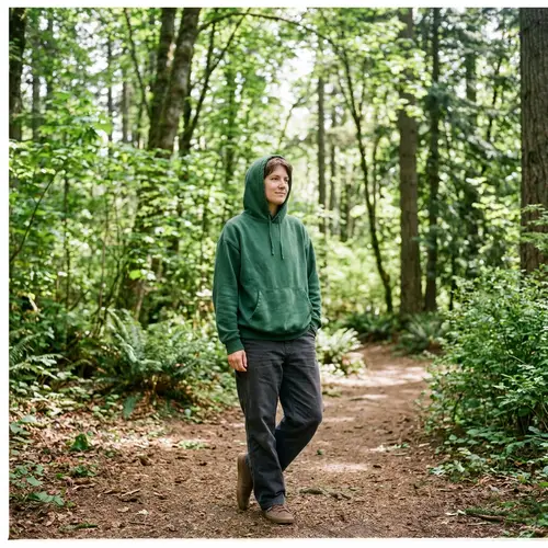 Relaxed Human Figure in Serene Setting