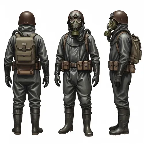 Post-Apocalyptic Character Art from Metro 2033