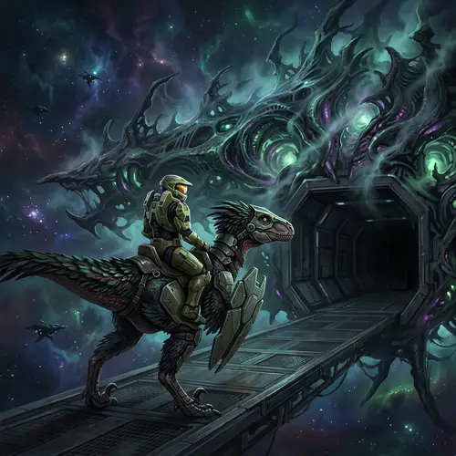 Master Chief Boards Ishimura's Ship in Epic Sci-Fi Scene