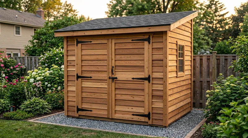 Stunning DIY Wooden Storage Shed in 4K