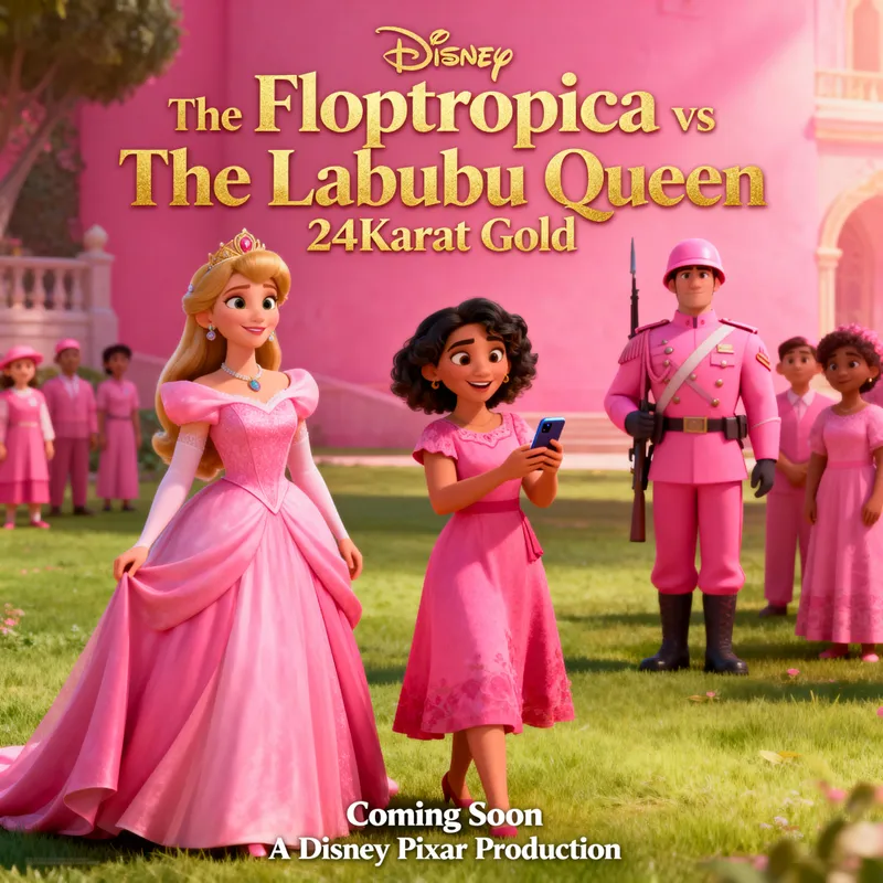 Floptropica vs Labubu Queen: A Pixar Adventure