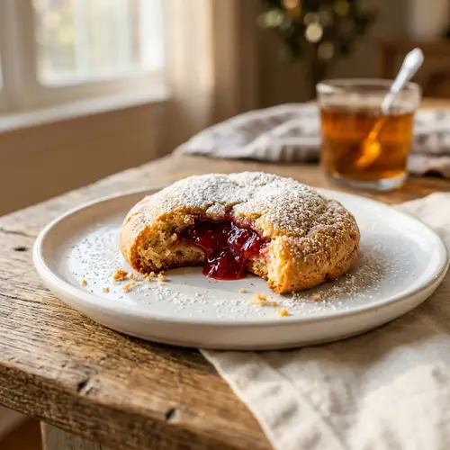 Delicious Strawberry Filled Cookie | Baked Treat