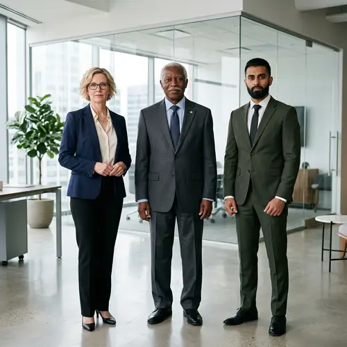 Diverse Business Owners in Stylish Office Environment