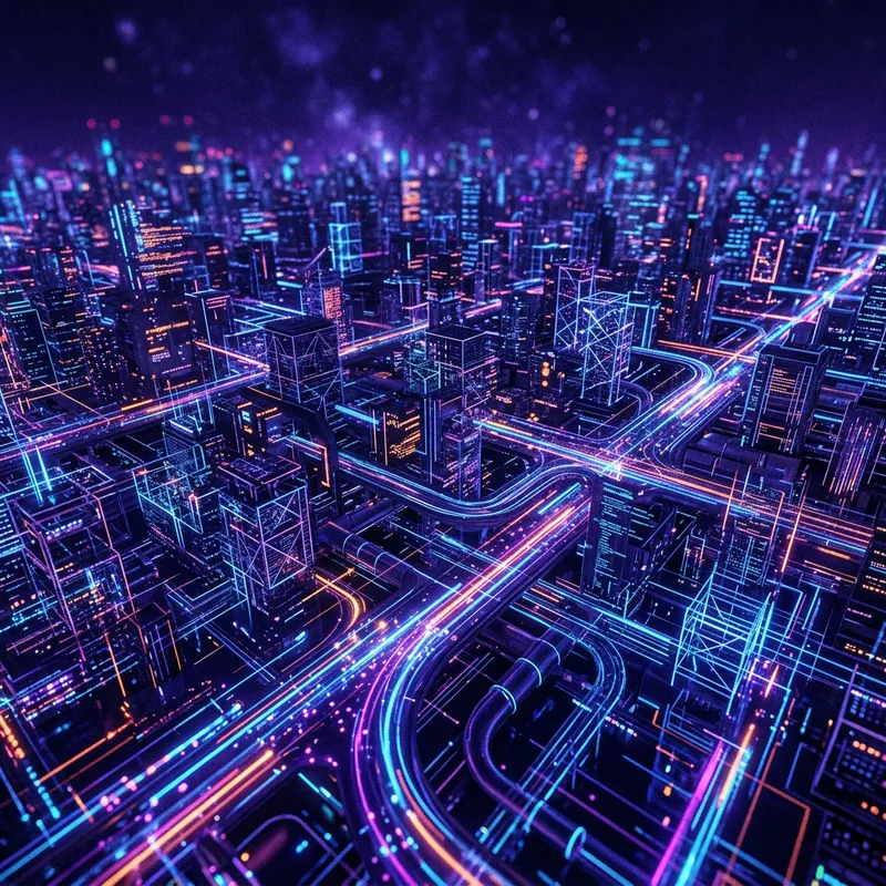 Cyberpunk Dark Web Vibes | Urban Matrix Cityscape