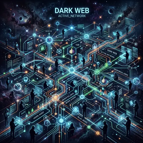 Dark Web Concept: The Intricate Network of Anonymous Figures