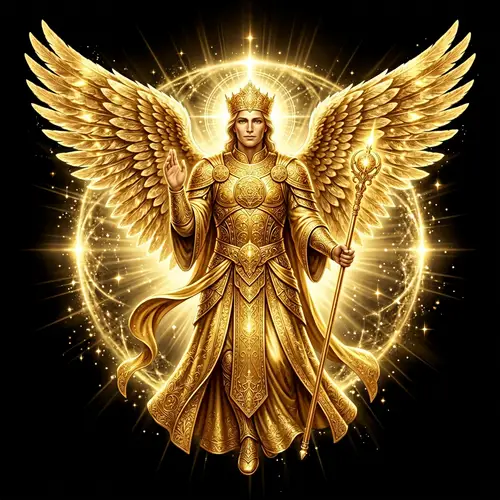 Grand and Majestic Archangel Metatron | Angelic Aura in Golden Light