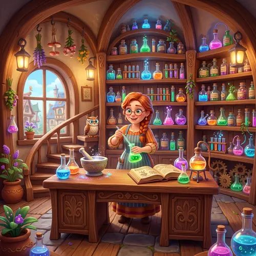 Disney-Style 3D Pharmaceutical Lab | Whimsical & Family-Friendly
