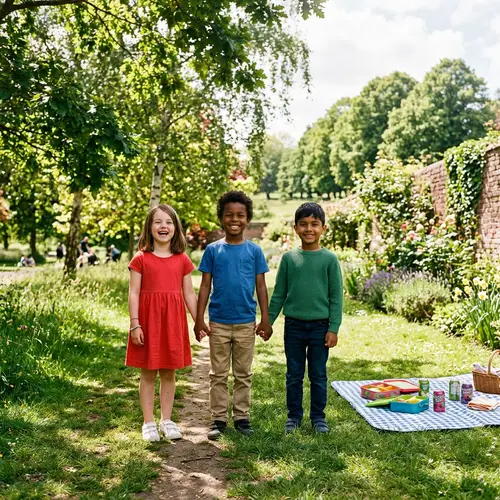 Three Children Enjoying Sunny Day in Park | Kids Outdoor Fun