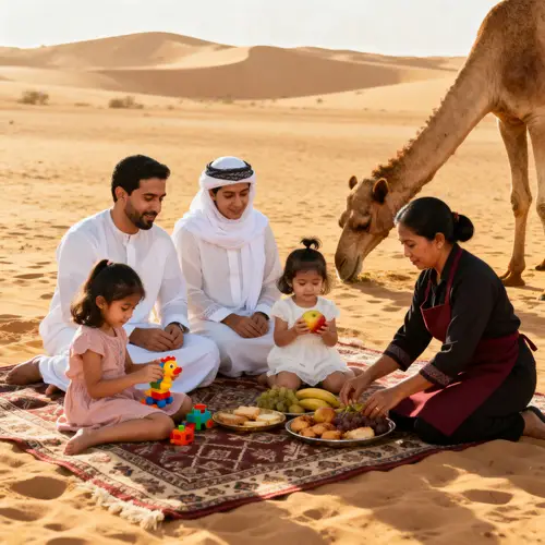 Desert Picnic: A Middle-Eastern Family Adventure
