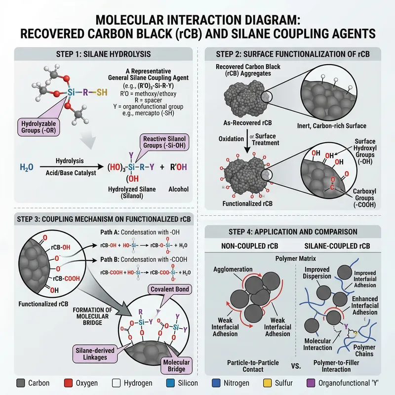 Molecular Interaction: Carbon Black & Silane Agents