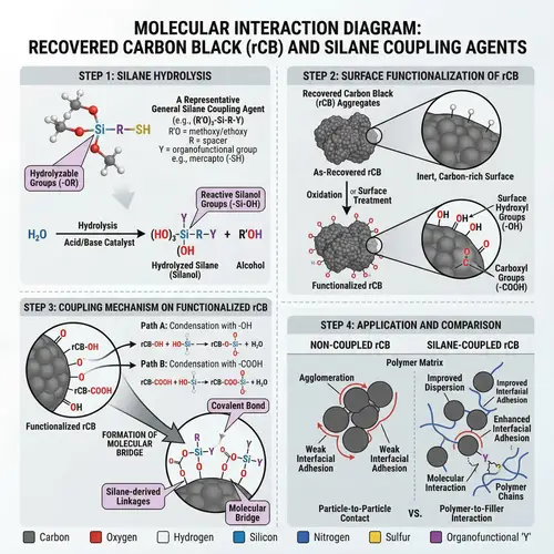 Molecular Interaction: Carbon Black & Silane Agents