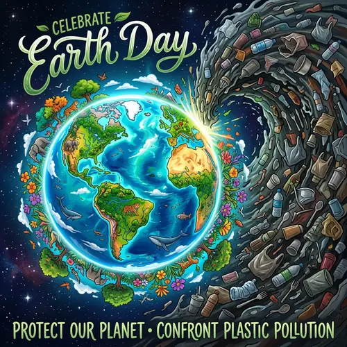 Earth Day: Planet vs Plastic - A Visual Reminder