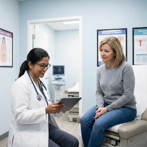 Professional Female Gynecologist in Modern Clinic Setting