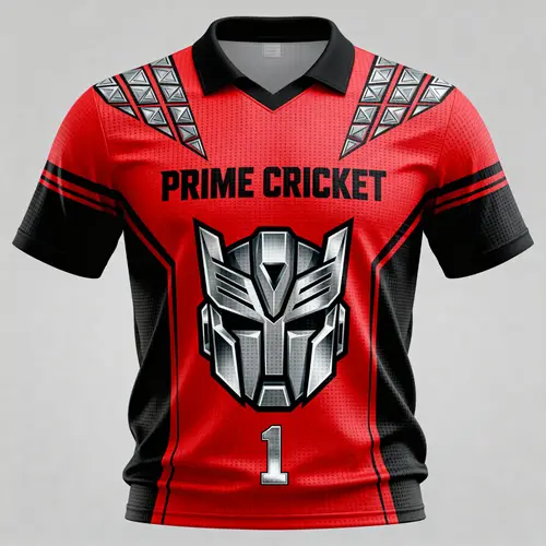 Optimus Prime Themed Cricket Jersey Design